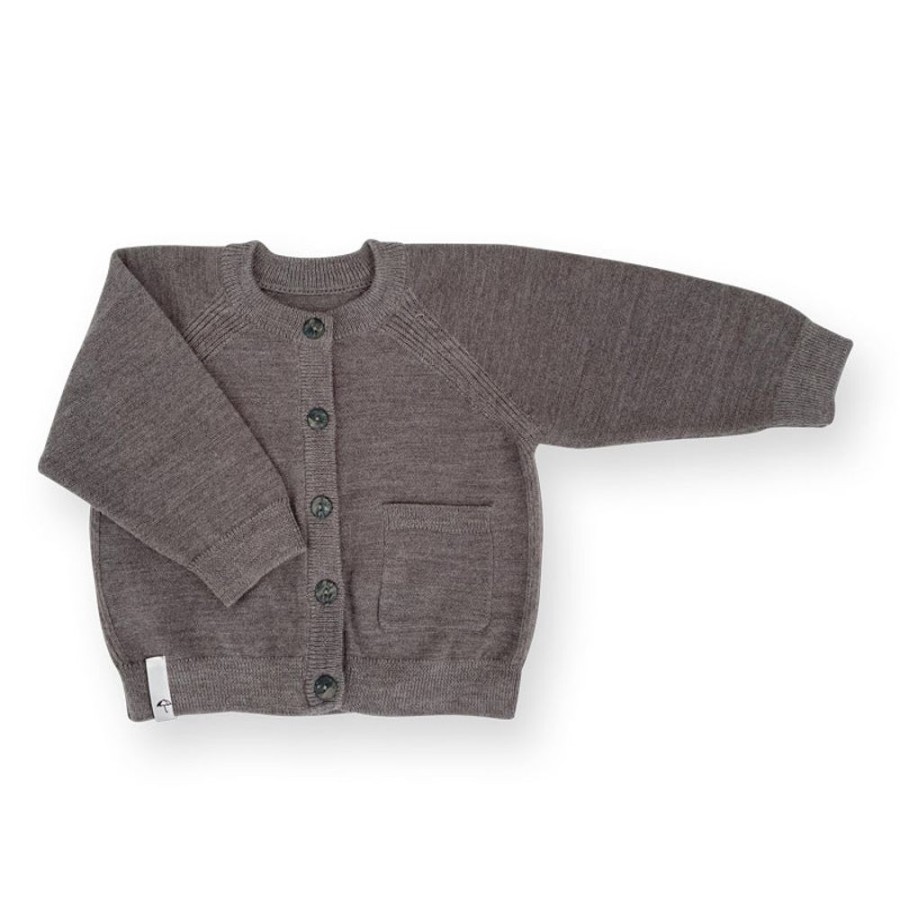 Toj SAGA Copenhagen | Merino Cardigan - Gosi - Bunny Brown (Obs Store Storrelser)